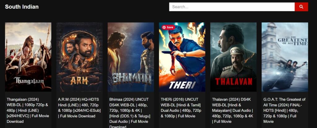 HDHub4u South Hindi Dubbed Movies